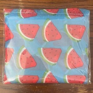 Watermelon Print reusable fold up tote